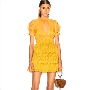 Self-Portrait Tiered Mini Dress